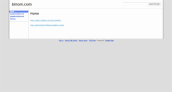 Desktop Screenshot of binom.com