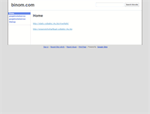 Tablet Screenshot of binom.com